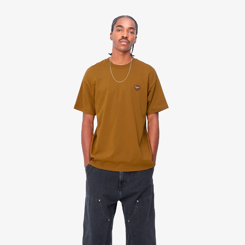 Carhartt WIP S/S Heart Patch T-Shirt 'Deep Hamilton Brown'